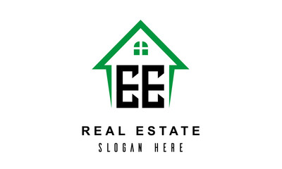 EE real estate logo vector