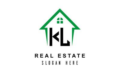 KL real estate logo vector