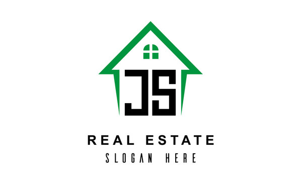 JS real estate logo vector