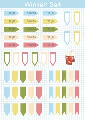 Santa Clause sticker set and planner sticker