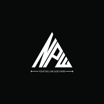 NPW letter logo creative design. NPW unique design