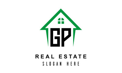 Fototapeta premium GP real estate logo vector