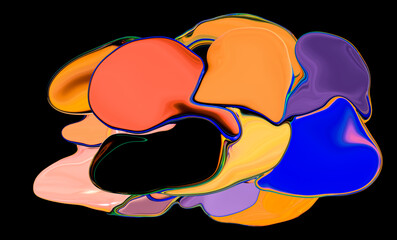 Creative painting colorful abstract on background, Color gradient background design
