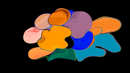 Creative painting colorful abstract on background, Color gradient background design
