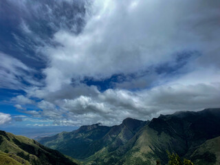Fototapeta premium clouds over the mountains