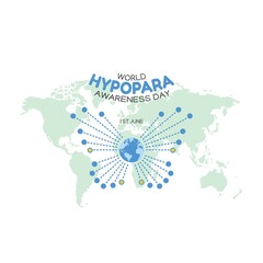 world hypopara awareness day. suitable for greeting card, poster and banner.