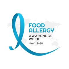 food allergy awareness week vector illustration