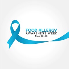 food allergy awareness week vector illustration