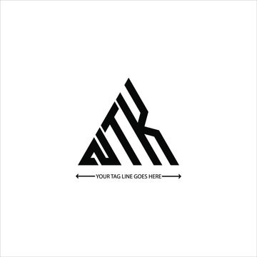 NTK letter logo creative design. NTK unique design