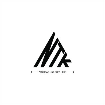 NTK letter logo creative design. NTK unique design
