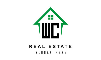 WC real estate logo vector