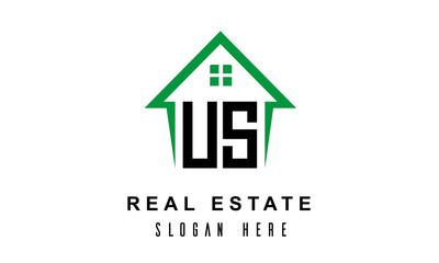 US real estate logo vector