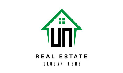 UN real estate logo vector