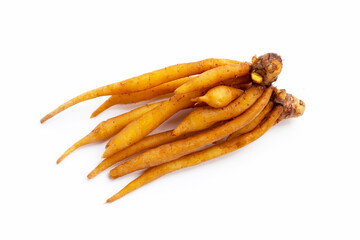 Finger root on white background.