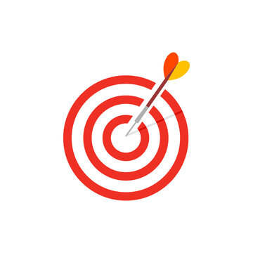 recommend clip art: Dartboard icon isolate on white background.