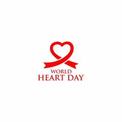 world heart day logo vektor