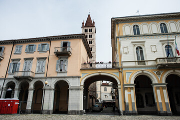 Fototapeta na wymiar Piazza Duomo Biella, Italy, Piedmont