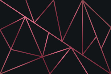 Black Rose Gold Mosaic Background 