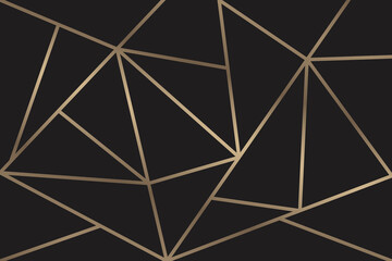 Black Rose Gold Mosaic Background 