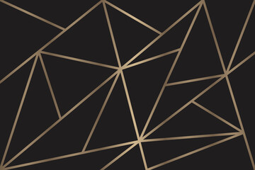 Black Rose Gold Mosaic Background 