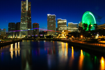 Naklejka premium 港夜景