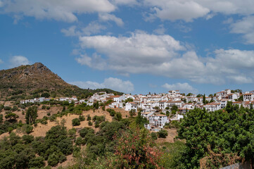 Fototapeta na wymiar Panoramic view of Gaucin, Andalusian town.