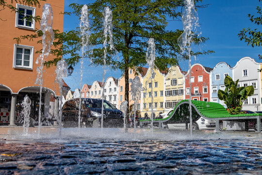 Springbrunnen in Sch&auml;rding