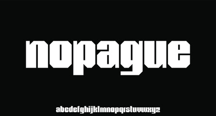 Fototapeta premium geometric sans serif modern lowercase font alphabetical vector set 
