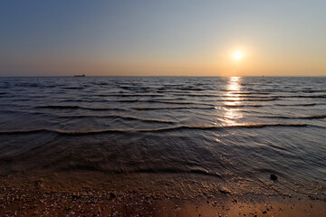 Gironde estuary sunrise in Nouvelle Aquitaine region