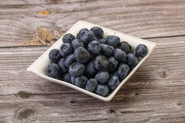 Ripe sweet tasty blueberries heap