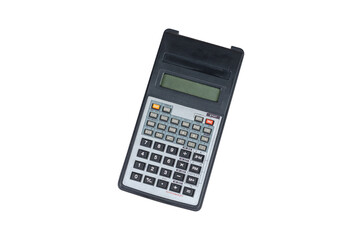 Scientific calculator isolated on white background. An electroni