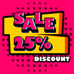 25% discount sale