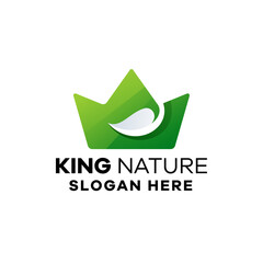 Obraz premium King Nature Gradient Logo
