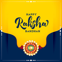 traditional raksha bandhan indian festival wishes card design