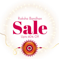 raksha bandhan sale background with rakhi design