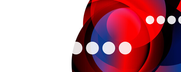 Fluid gradients, swirls and circles. Bright color lines. Vector Illustration For Wallpaper, Banner, Background, Landing Page