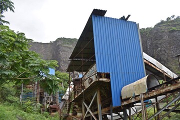 Abandoned stone crusher plant in mumbai india