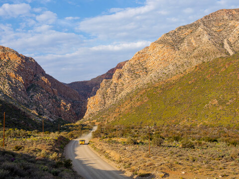 Swartberg Pass through the Swartberg Mountains. Great Karoo. Prince Albert. Western Cape. South Africa