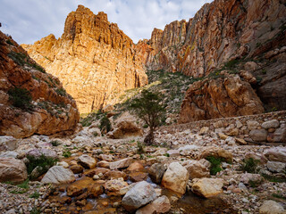 Swartberg Pass through the Swartberg Mountains. Great Karoo. Prince Albert. Western Cape. South Africa