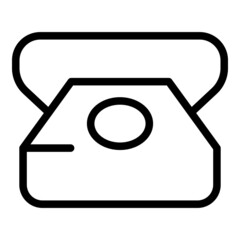 Phone call icon outline vector. Sos emergency. Firefighter safety