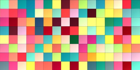 tiles of different colors over a large area