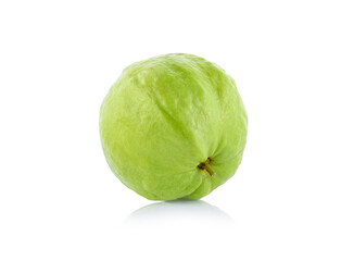 Guava (tropical fruit) on white background