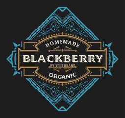 Western card with vintage style