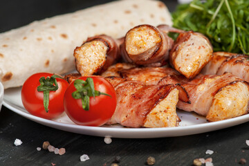 turkey in bacon