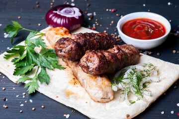 grilled kebab