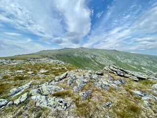 Mount Otorten (1234 meters) in summer. Russia, Northern Urals