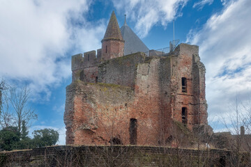 Fototapeta premium Ruin of Brederode Castle in Santpoort, Noord-Holland Province, The Netherlands