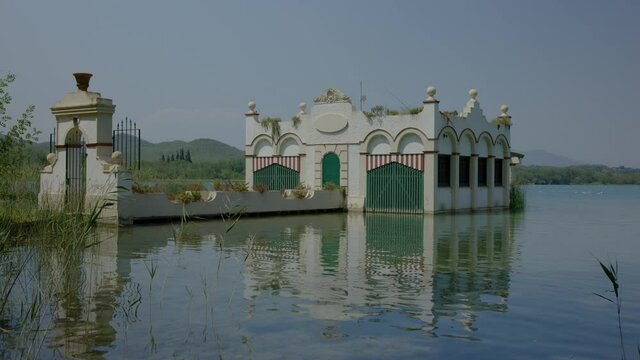Banyoles lake in catalonia, spain