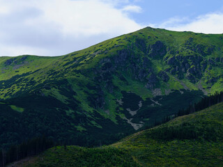 Fototapeta na wymiar Beautiful nature of Low Tatras mountains landscape, Slovakia