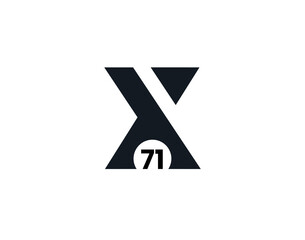 X71, 71X Initial letter logo